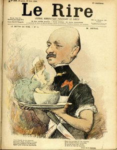 Illustration von Charles Léandre (1862-1934) für das Titelblatt von Le Rire von Charles Leandre