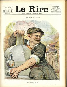 Illustration von Charles Leandre (1862-1934) für das Cover von Le Rire, 29.05.20 - Unsere Diktatoren - Eisenbahnzug - Gaston Monmousseau (1883-1960)