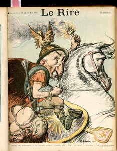 Illustration von Charles Leandre (1862-1934) für das Cover von Le Rire, Nr. 58 von Charles Leandre