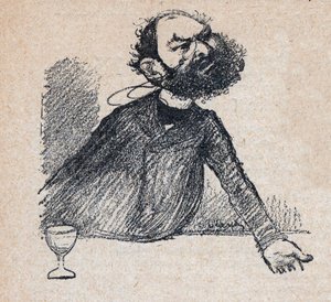 Leon Bourgeois (1851-1925) französischer Staatsmann - Gravur in „Our Dear Sovereign“ von Paul Bosq - Illustration von Charles Leandre (1862-1934) 1898 von Charles Leandre