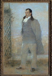 Ganzkörperporträt von Georges Courteline (1858-1929) von Charles Leandre