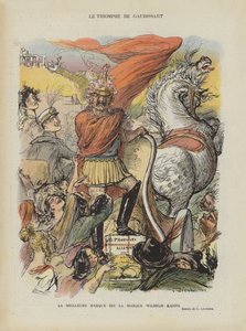 Satire auf die Marokkokrise von 1905. Illustration für Le Rire von Charles Leandre