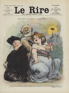 Trennung von Kirche und Staat. Illustration für Le Rire