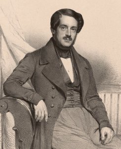 Porträt des Komponisten Francesco Masini 1804-1863, 1837
