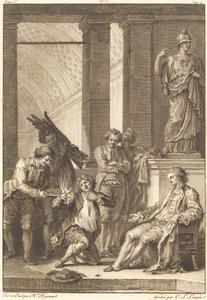 Der Bauer von Charles Louis Lingée after Jean Honoré Fragonard