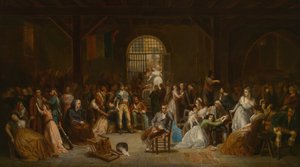 Der Appell der letzten Opfer des Terrors, um 1850 von Charles Louis Müller