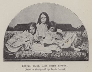 Lorina, Alice und Edith Liddell (s/w Foto)