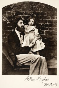 Arthur Hughes und seine Tochter Agnes, 12. Oktober 1863