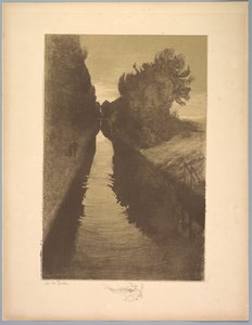Suite de Paysages: Landschaft, Platte 1, Remarque, Ein Fisch, 1892-1893