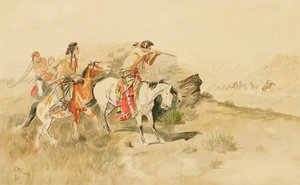Angriff auf die Maultiertreiber, ca. 1895
