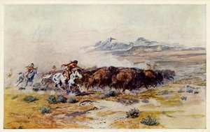 Die Büffeljagd von C. M. Russell