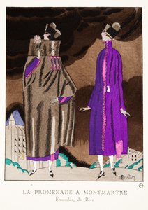 La Promenade à Montmartre, aus einer Sammlung von Modeplatten