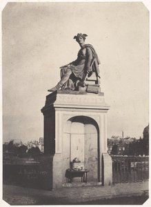 [Allegorische Skulptur der Industrie, Pont du Carrousel] von Charles Marville
