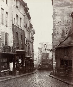 Rue de la Montagne-Sainte-Geneviève nahe der Kreuzung Rue LaPlace, 1865-69
