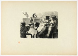 Die Kunstliebhaber im Hôtel Bouillon, aus Tirage Unique de Trente-Six Bois von Charles Maurand