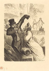 Das letzte Couplet von Charles Maurand after Honoré Daumier