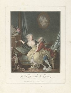 Der gebrochene Fächer von Charles Melchior Descourtis (attributed to)