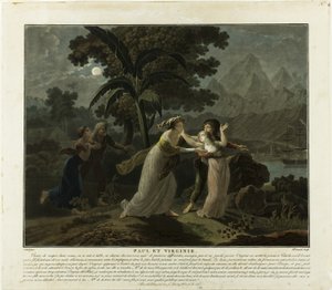 Die Abreise, Tafel 4 aus Paul et Virginie von Charles Melchior Descourtis