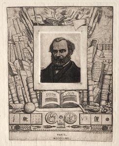 Armand Gueraud aus Nantes, Drucker und Literat, 1862 von Charles Meryon