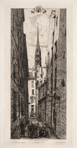 Chantrey Straße, Paris von Charles Meryon
