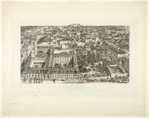 Collège Henry IV (oder Lycée Napoléon), Paris von Charles Meryon