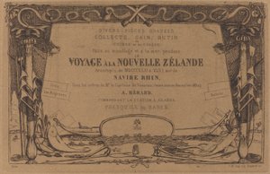Cover für die Radierungen mit dem Titel „Eine Reise nach Neuseeland“ von Charles Meryon