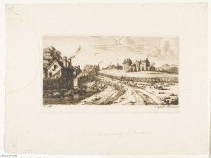 Eingang zum Vorort Saint-Marceau, Paris von Charles Meryon