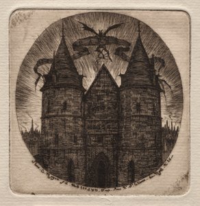Radierungen von Paris: Altes Tor des Justizpalastes von Charles Meryon