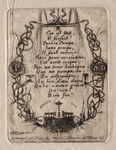 Radierungen von Paris: Die Notre-Dame-Pumpe, kleine Platte von Charles Meryon