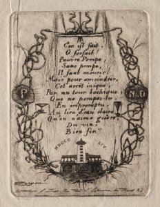 Radierungen von Paris: Die Notre-Dame-Pumpe, kleine Platte, 1854 von Charles Meryon