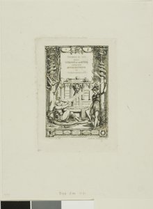 Frontispiz für den Katalog der Werke von Thomas De Leu