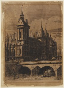 Der Uhrturm - 1852 von Charles Meryon