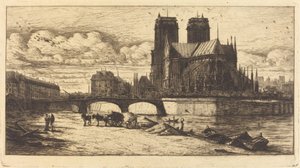 Die Apsis der Kathedrale Notre-Dame, Paris