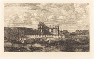 Das alte Louvre, nach einem Gemälde von Zeeman, 1651
