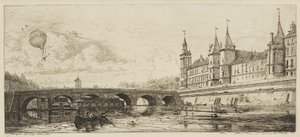 Le Pont-Au-Change von Charles Meryon