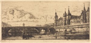 Le Pont-au-Change, Paris von Charles Meryon