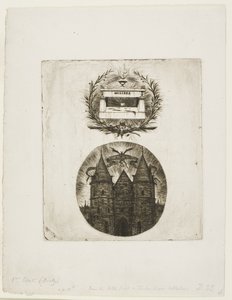Molières Grab, Père-Lachaise-Friedhof, Paris und das alte Tor des Palais de Justice, Paris von Charles Meryon