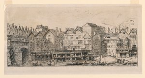 Teil der Stadt gegen Ende des 17. Jahrhunderts von Charles Meryon
