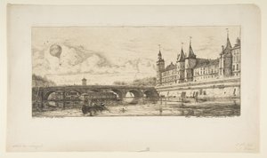 Pont-au-change, Paris von Charles Meryon