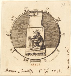 Rebus: "Hier liegt die alte Vendetta" von Charles Meryon