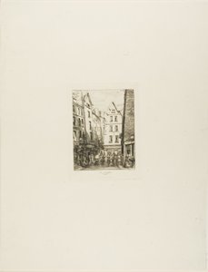 Rue Pirouette aux Halles, Paris von Charles Meryon