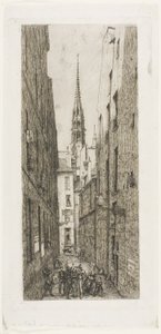 Rue des Chantres, Paris von Charles Meryon