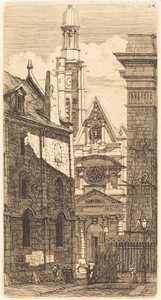 Saint-Etienne-du-Mont, Paris von Charles Meryon