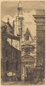 Saint-Etienne-du-Mont, Paris von Charles Meryon