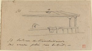 Studie für "Le Petit Pont" von Charles Meryon