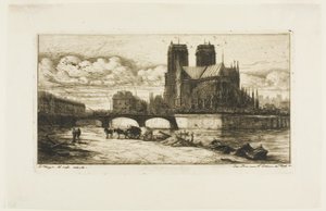 Die Apsis von Notre-Dame, Paris