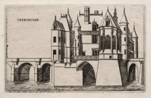 Das Schloss von Chenonceau von Charles Meryon