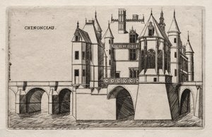 Das Schloss von Chenonceau, 1856
