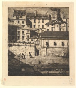 Das Leichenschauhaus, Paris La Morgue, 1854