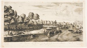 Die Seine und die Ecke des Mall, Paris von Charles Meryon